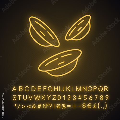 Orecchiette neon light icon