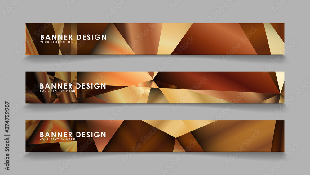 Obraz premium Abstract rectangle vector banners with luxury geometric gradient backgrounds . design templates. future Poster template design