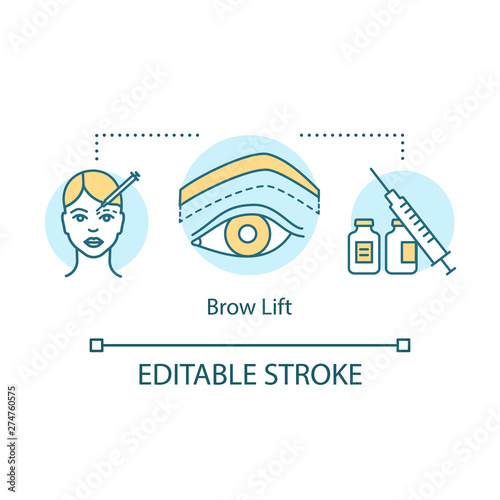 Brow lift concept icon