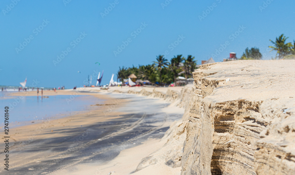 landscape beach of Cumbuco, Ceara - Brazil