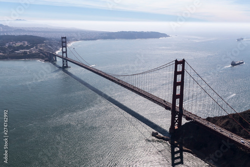 Aerial view of the Golden G...