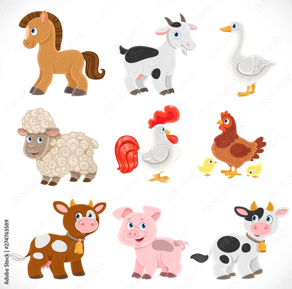 barn animals cartoon