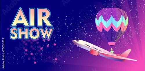 Concept banner air show
