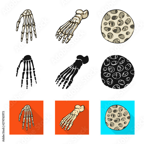 Isolated object of medicine and clinic logo. Set of medicine and medical stock vector illustration.