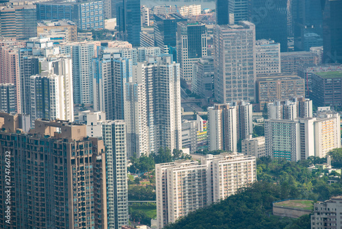 layers of  Skyscraper in Hong Kong © chokniti