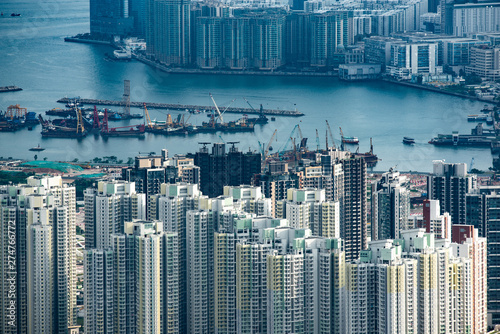 Hong Kong Victoria Harbour View, cityscape of Hong Kong © chokniti