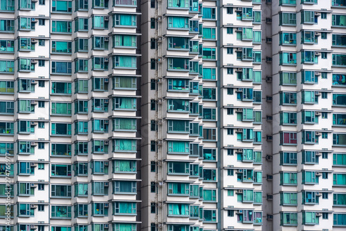 Exterior of the modern apar...