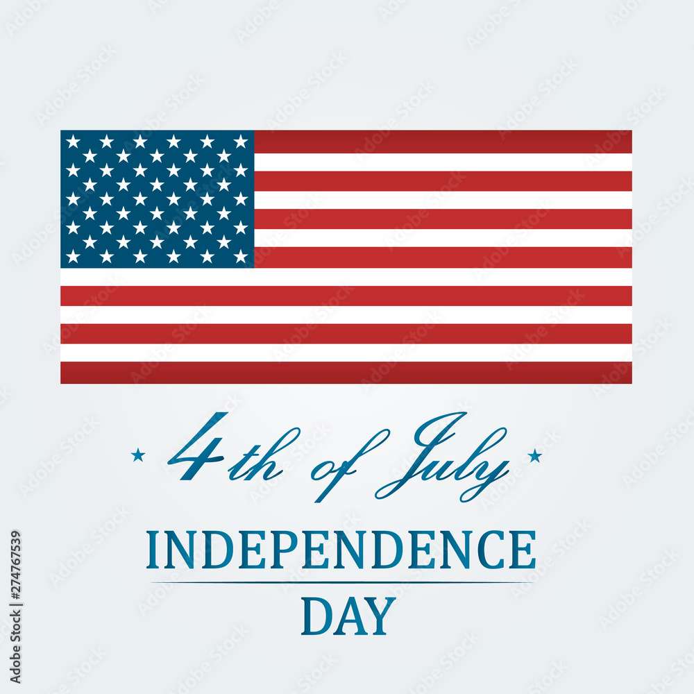 American Independence Day 4th of July. Typographic design. Vector illustration American Independence Day 4th of July. Typographic design. Vector illustration