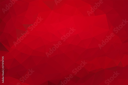Red Low poly crystal background. Polygon design pattern. environment green Low poly vector illustration, low polygon background.