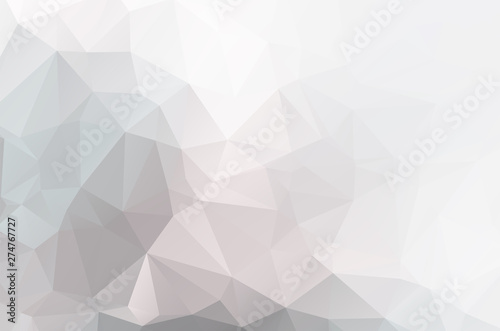 White Grey Low poly crystal background. Polygon design pattern. environment green Low poly vector illustration, low polygon background.