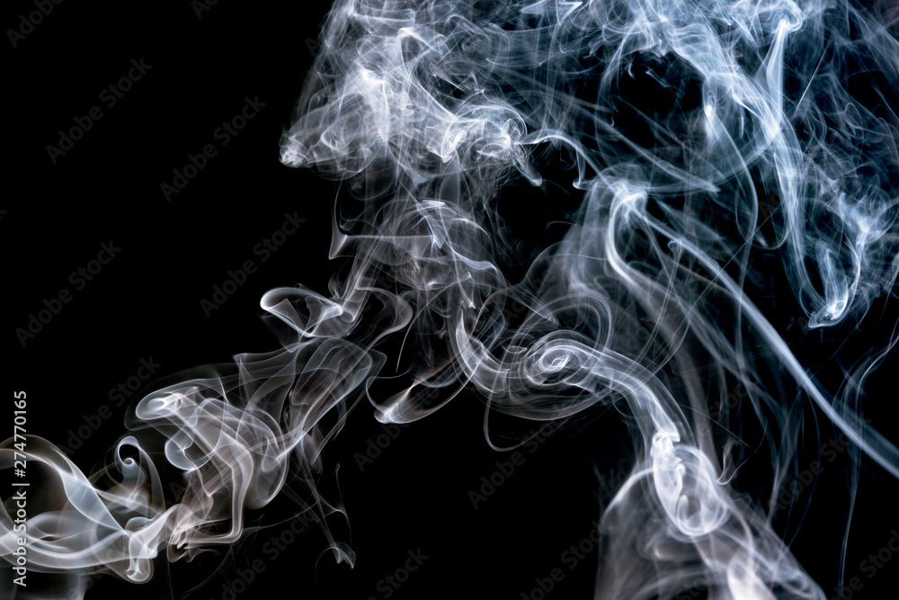 Smoke on black background, isolated smoke background, abstract smoke. Smoke on black background, isolated smoke background, abstract smoke.