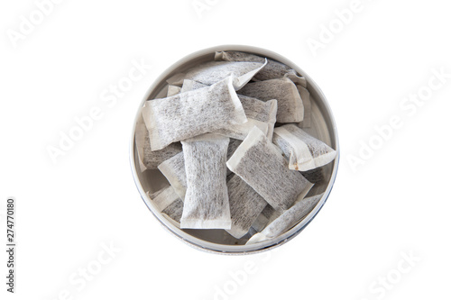 A box of Swedish snus on white background, Isolated with clipping path.