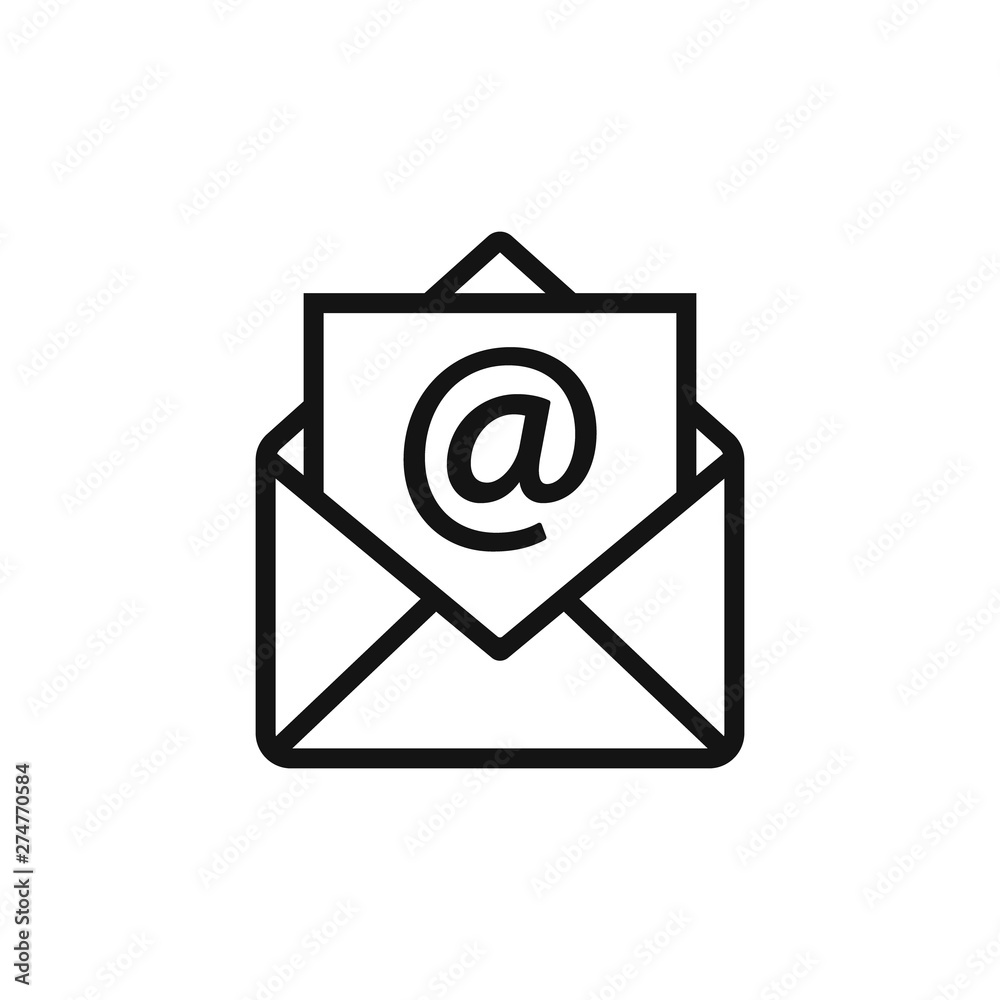 Email line style icon. Vector. Isolated. Email line style icon. Vector. Isolated.