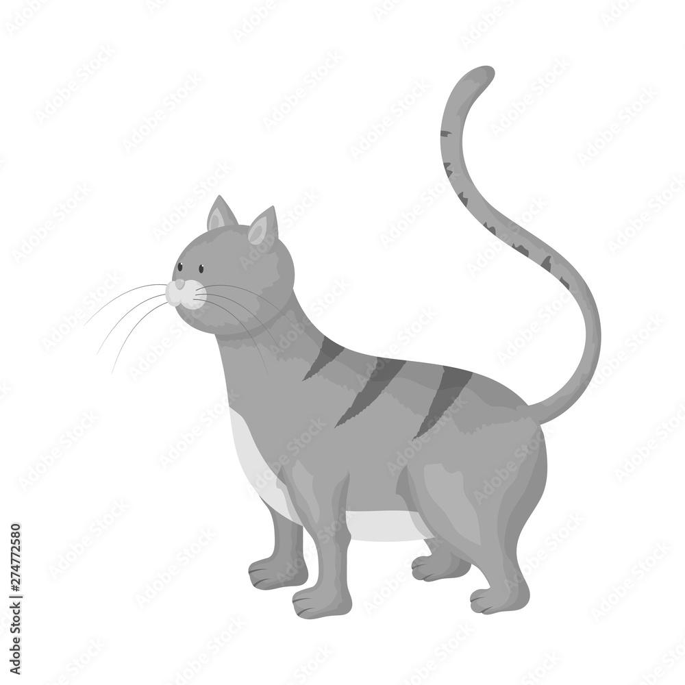 Vector design of cat and kitten symbol. Collection of cat and animal stock symbol for web. Vector design of cat and kitten symbol. Collection of cat and animal stock symbol for web.