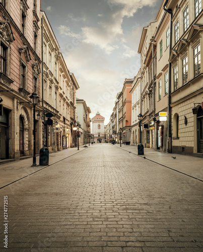 Street of old town in Krako...