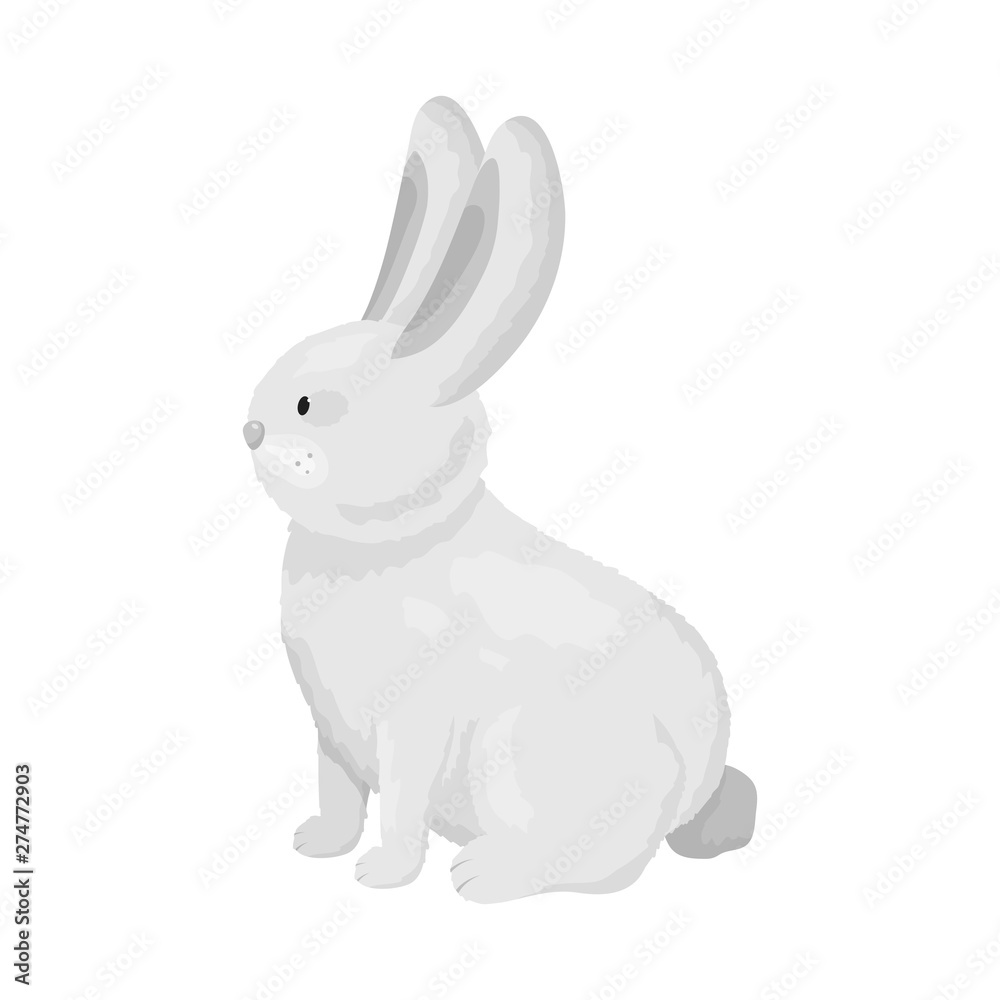 Isolated object of rabbit and pet icon. Collection of rabbit and bunny stock symbol for web. Isolated object of rabbit and pet icon. Collection of rabbit and bunny stock symbol for web.