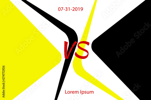 Modern abstract geometric background for sport or company. Template for banner, business card, poster or flyer with easily editable flat figures. Vector illustration in X style. Triangular shapes.