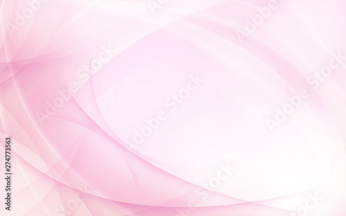 Abstract light pink background with lines. Pastel pink color texture with blends, gradients, lights. Pink waves, lines on the white and pink background.
