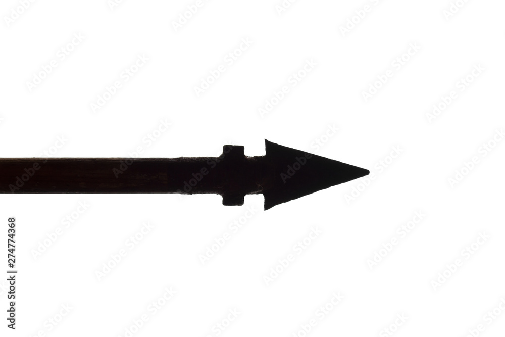 Native american arrow - isolated silhouette, concept indian Native american arrow - isolated silhouette, concept indian