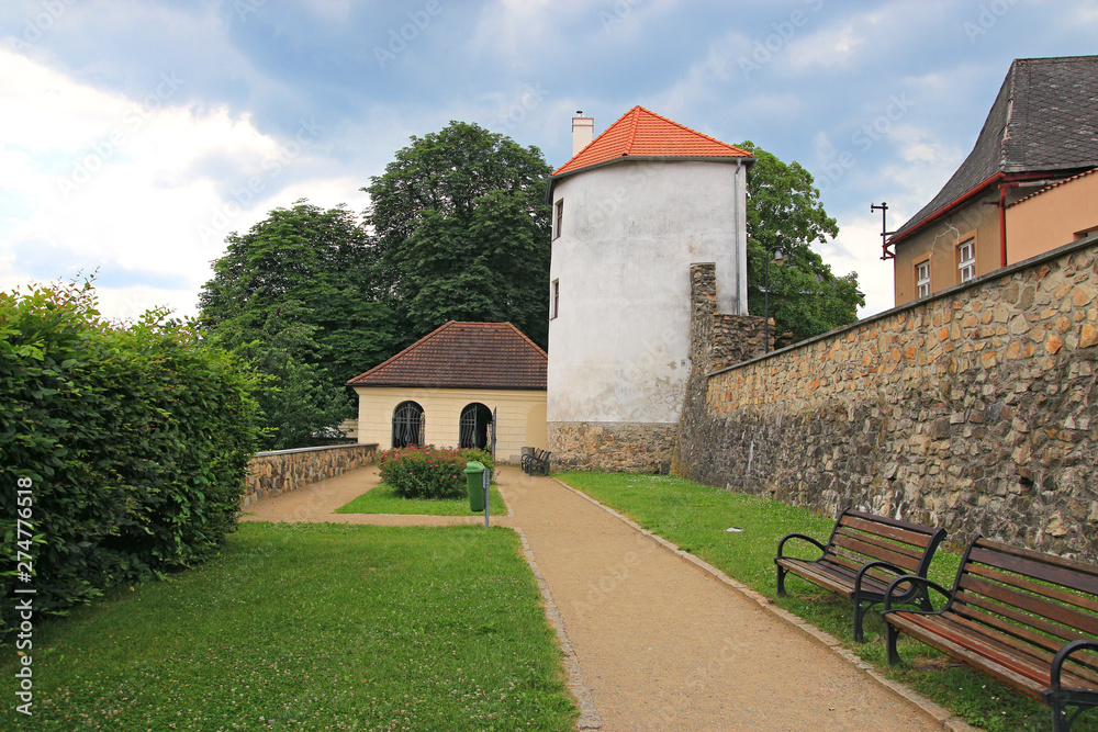 City walls in Tabor, Czechia, Czech Republic