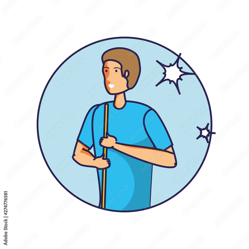 Isolated cleaning bucket with foam design