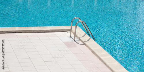 swimming pool detail with stair