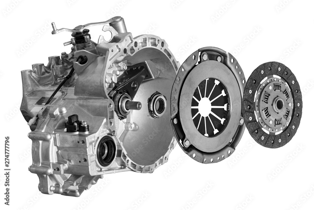 Ταπετσαρία Clutch disc with clutch basket and bearing and gearbox