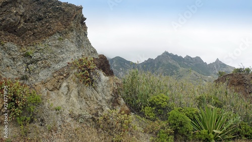exotic landscape in anaga mountains