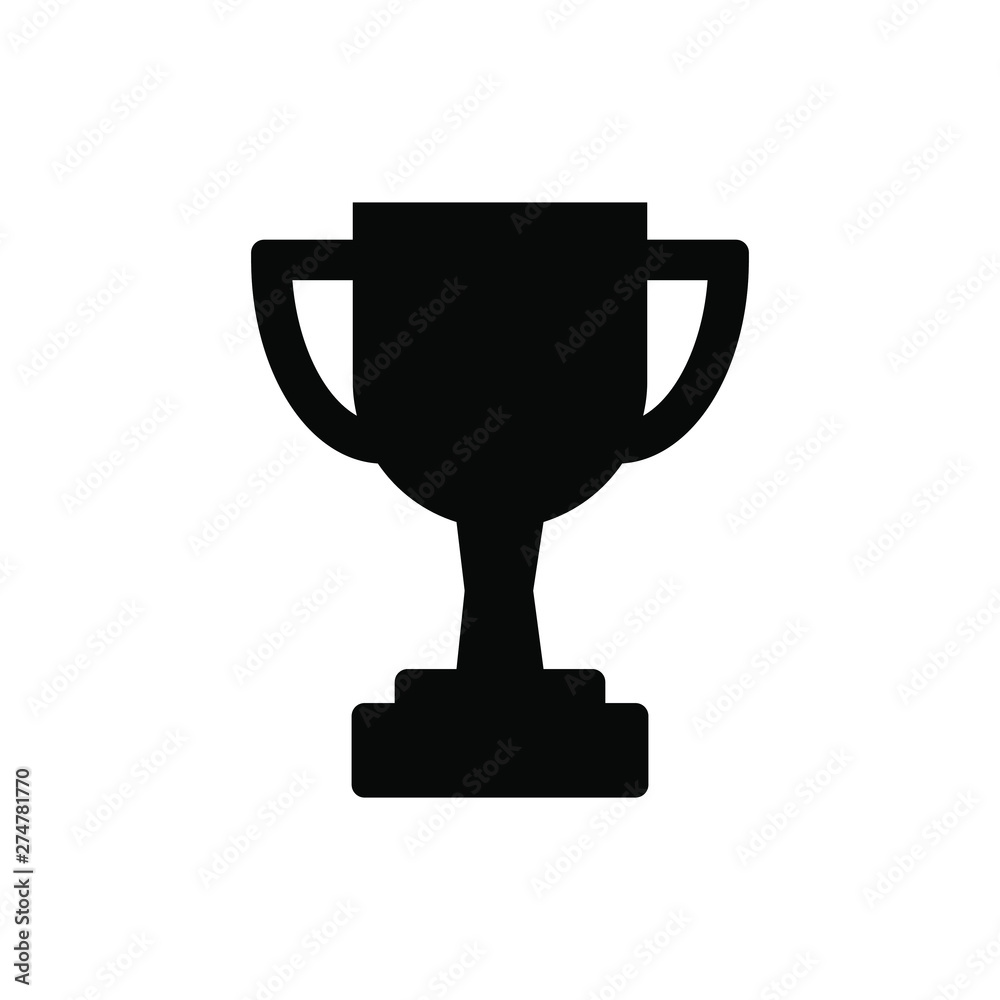 Trophy icon vector. champions cup icon illustration. Trophy icon vector. champions cup icon illustration.