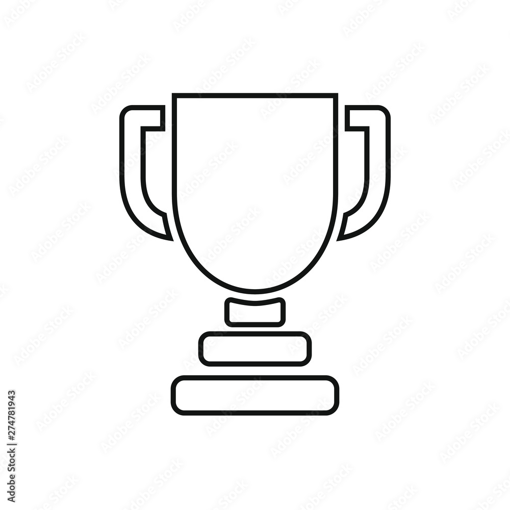 Trophy icon vector. champions cup icon illustration. Trophy icon vector. champions cup icon illustration.