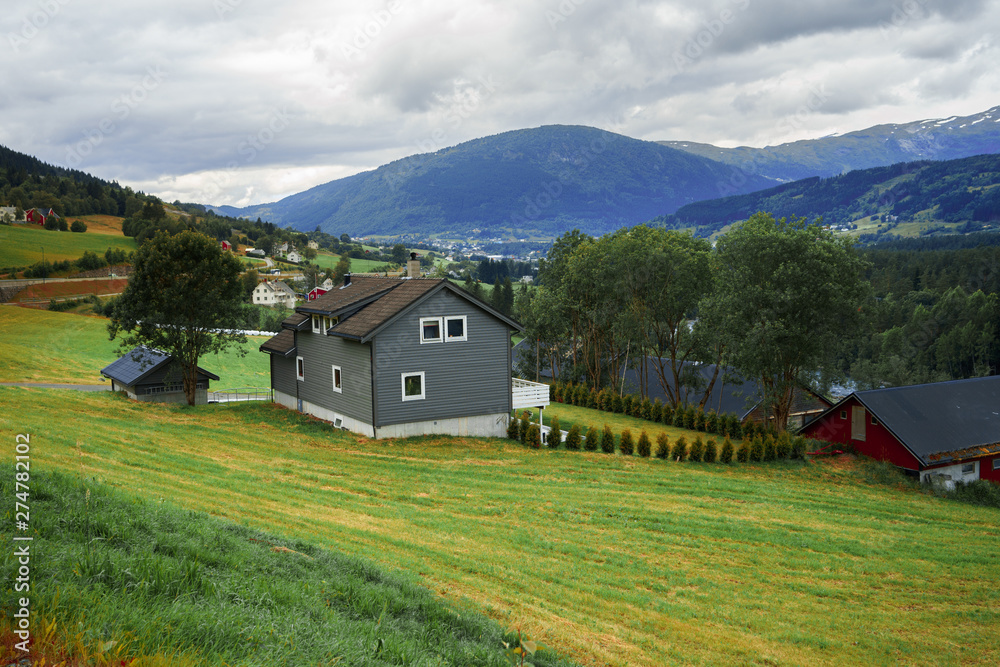 little country is situated among spellbinding landscape of Norwegian nature with high charming mountains and hills