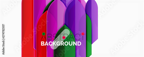 Abstract color lines dynamic background, modern material design style
