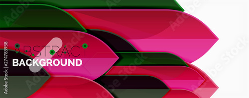 Abstract color lines dynamic background, modern material design style