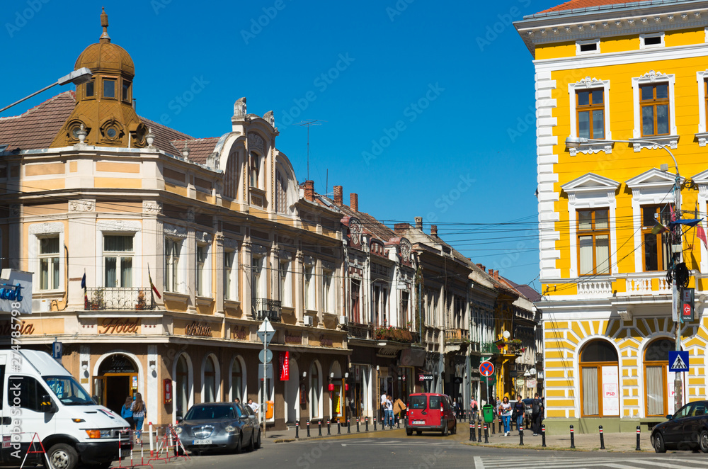 Fototapeta premium Streets of Satu Mare in Romania