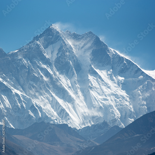 Mt Lhotse on sunny day © Kubyshin