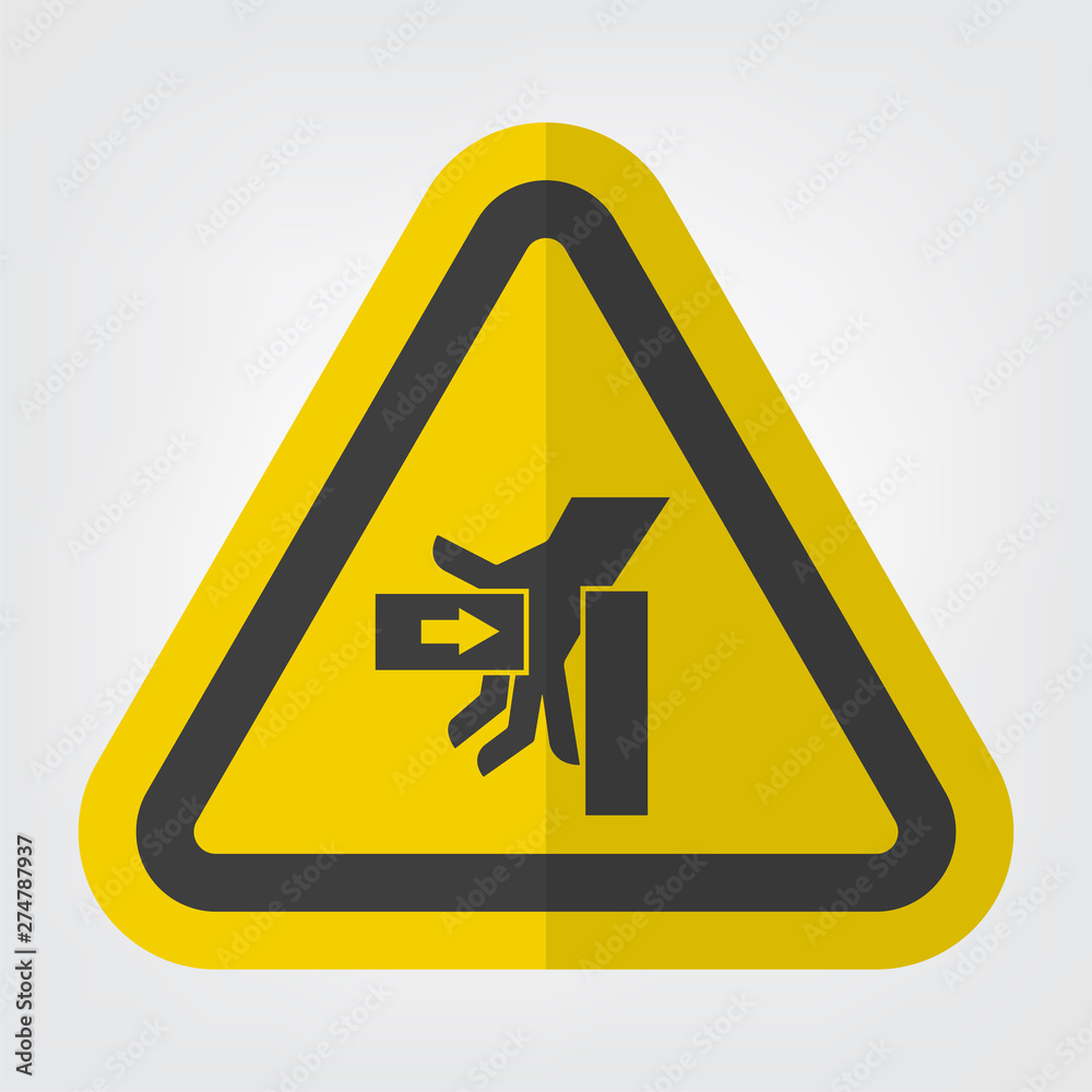 SHand Crush Force From Left Symbol Sign, Vector Illustration, Isolate On White Background Label .EPS10 SHand Crush Force From Left Symbol Sign, Vector Illustration, Isolate On White Background Label .EPS10