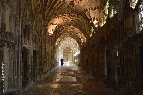 Elaborate Fan Vaulting in Gloucester Cathedral  England