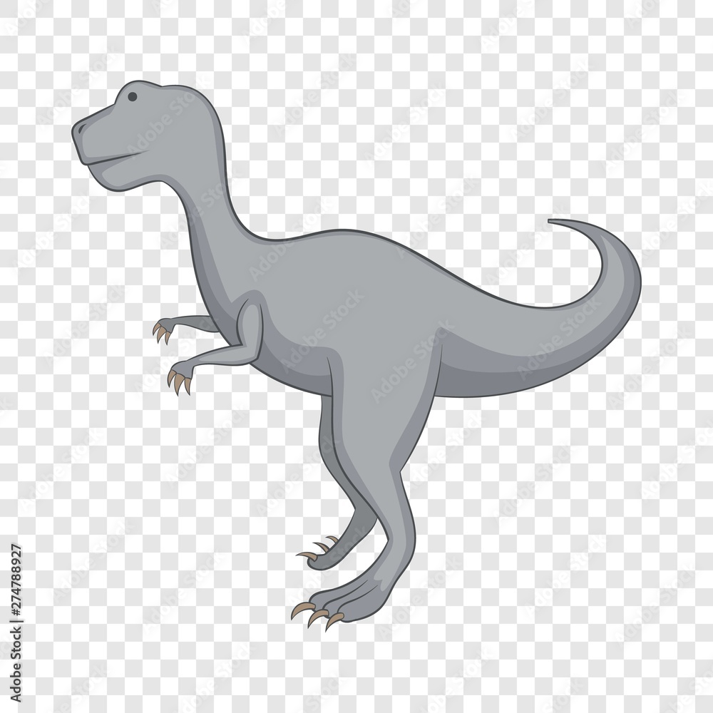 Aallosaurus icon. Cartoon illustration of allosaurus vector icon for web