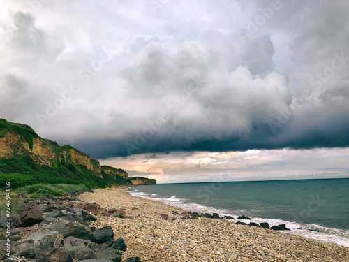 ‎⁨Vierville-sur-Mer⁩, ⁨Lower Normandy⁩, ⁨France⁩.   Famous for Normandy landings during wwii. photo