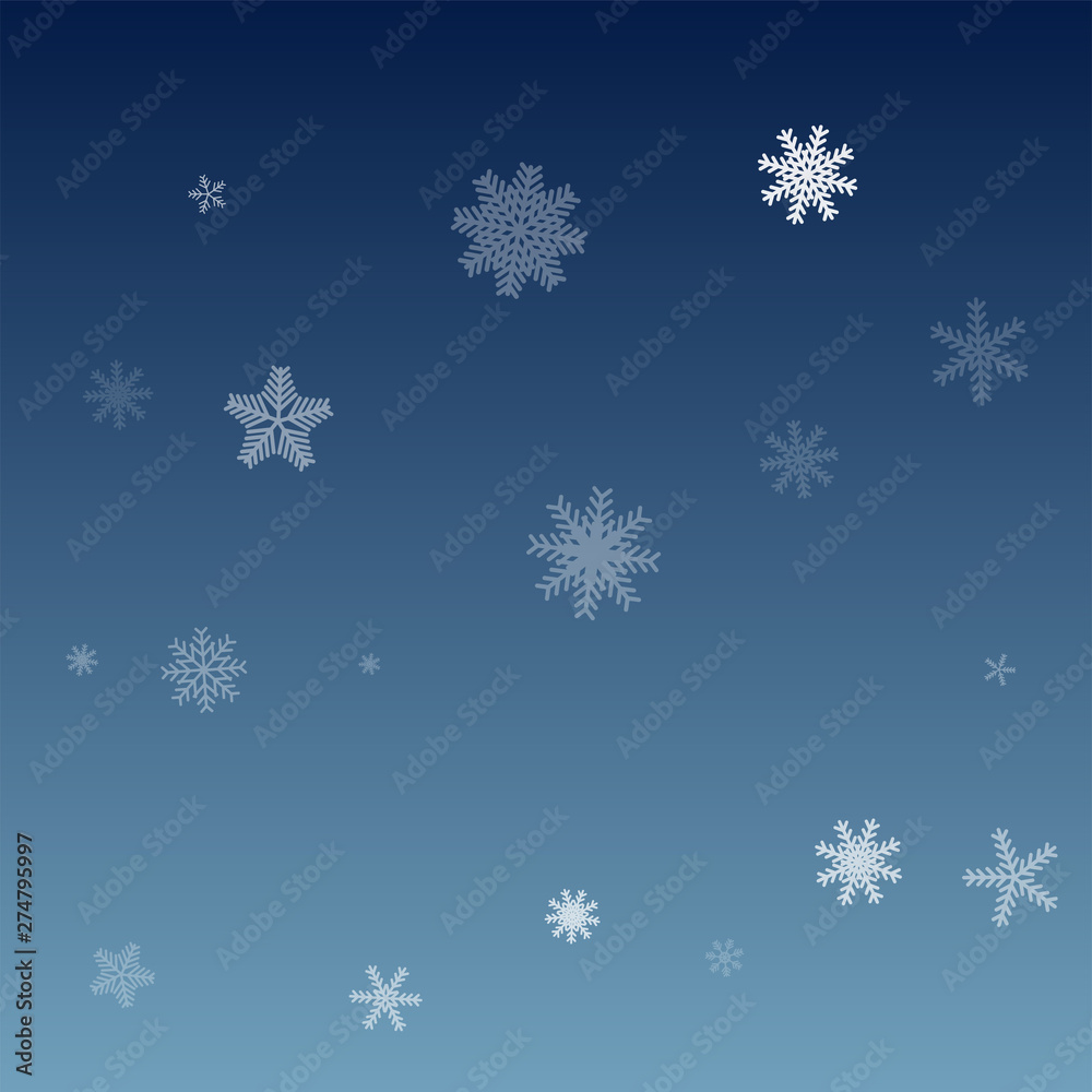 Winter pattern with snowflakes.