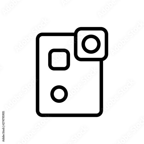 Action camera icon - Vector. Photo concept vector illustration.