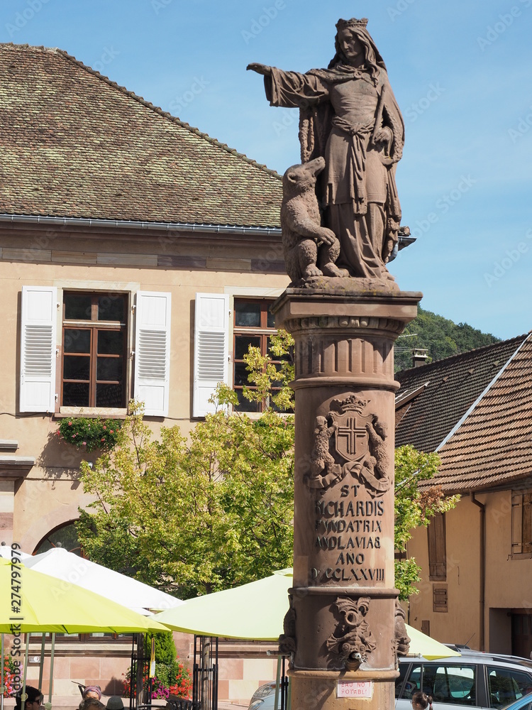 Fachwerkhäuser in Andlau – französische Gemeinde in der Region Grand Est