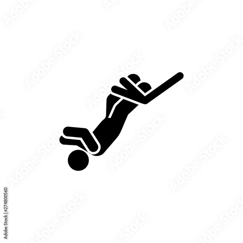Man adventure bungee jumping icon. Element of pictogram adventure illustration