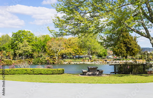 Kuirau Park, Rotorua, New Zealand's only geothermal public park. photo