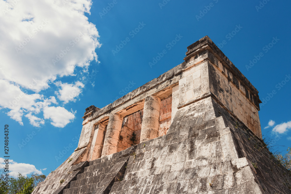 Mexico Chichen Itza Maya Ruins - The El Castillo pyramid. Uxmal, Yucatan, Mexico