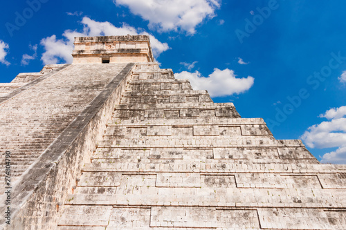 Mexico Chichen Itza Maya Ruins - The El Castillo pyramid. Uxmal  Yucatan  Mexico