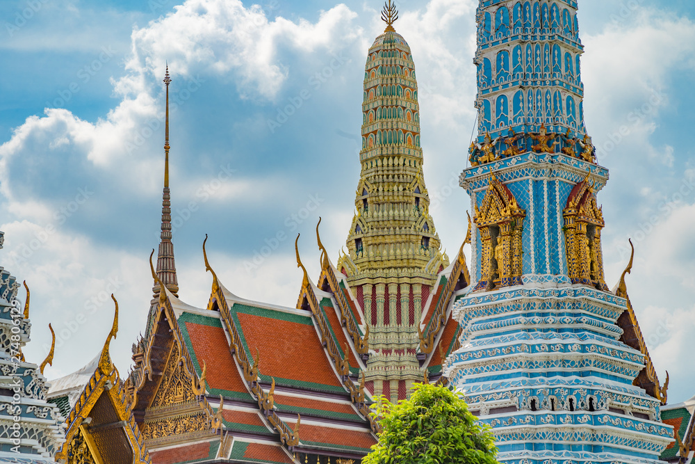 Fototapeta premium Jade Buddha Temple, Grand Palace, Bangkok, Thailand