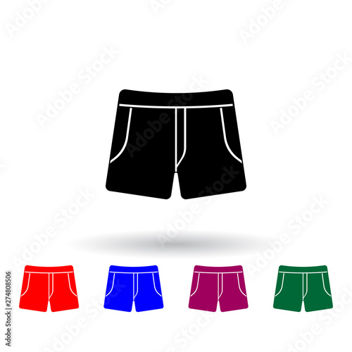 men briefs multi color icon. Elements of clothes set. Simple icon for websites, web design, mobile app, info graphics