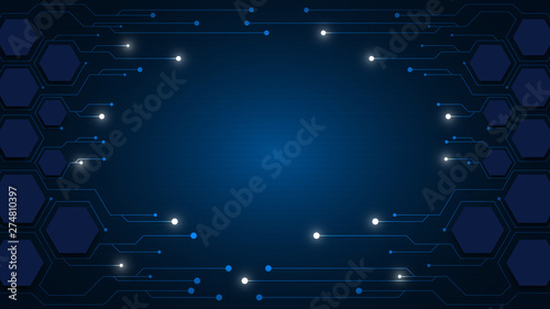 High tech technology geometric