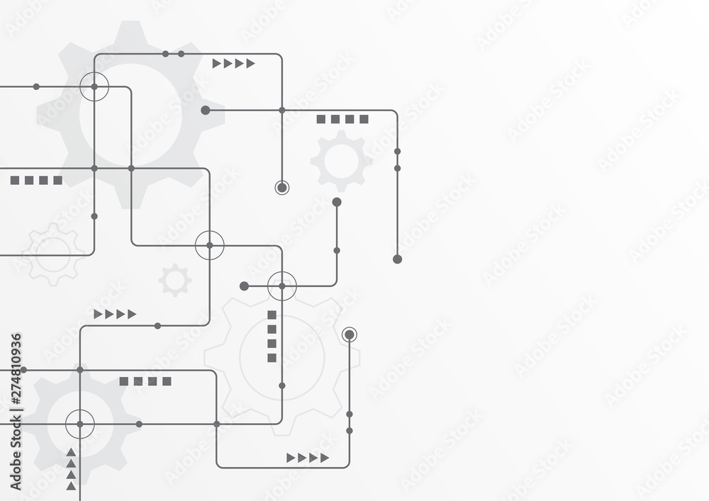 Abstract geometric connect lines and dots.Simple technology graphic background.Illustration Vector design Network and Connection concept.